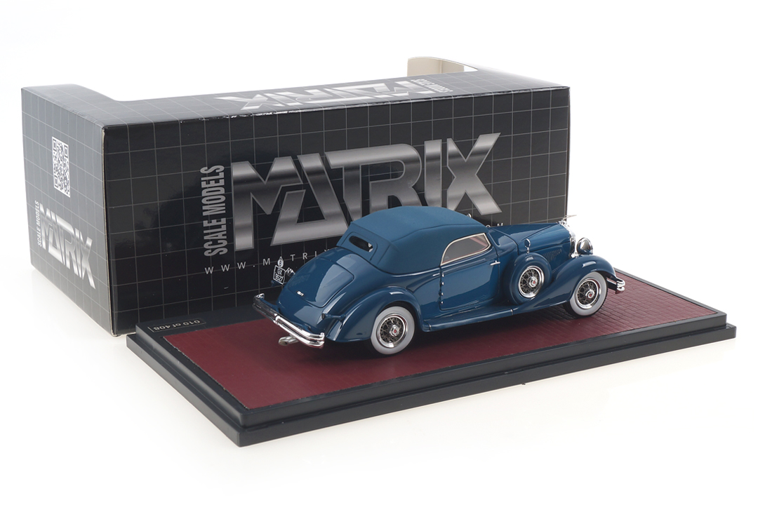 Duesenberg J-519-2548 Cabriolet D´Ieteren blau Matrix 1:43 MX40406-082 Duesenberg J-519-2548 Cabriolet D´Ieteren blau Matrix 1:43 MX40406-082