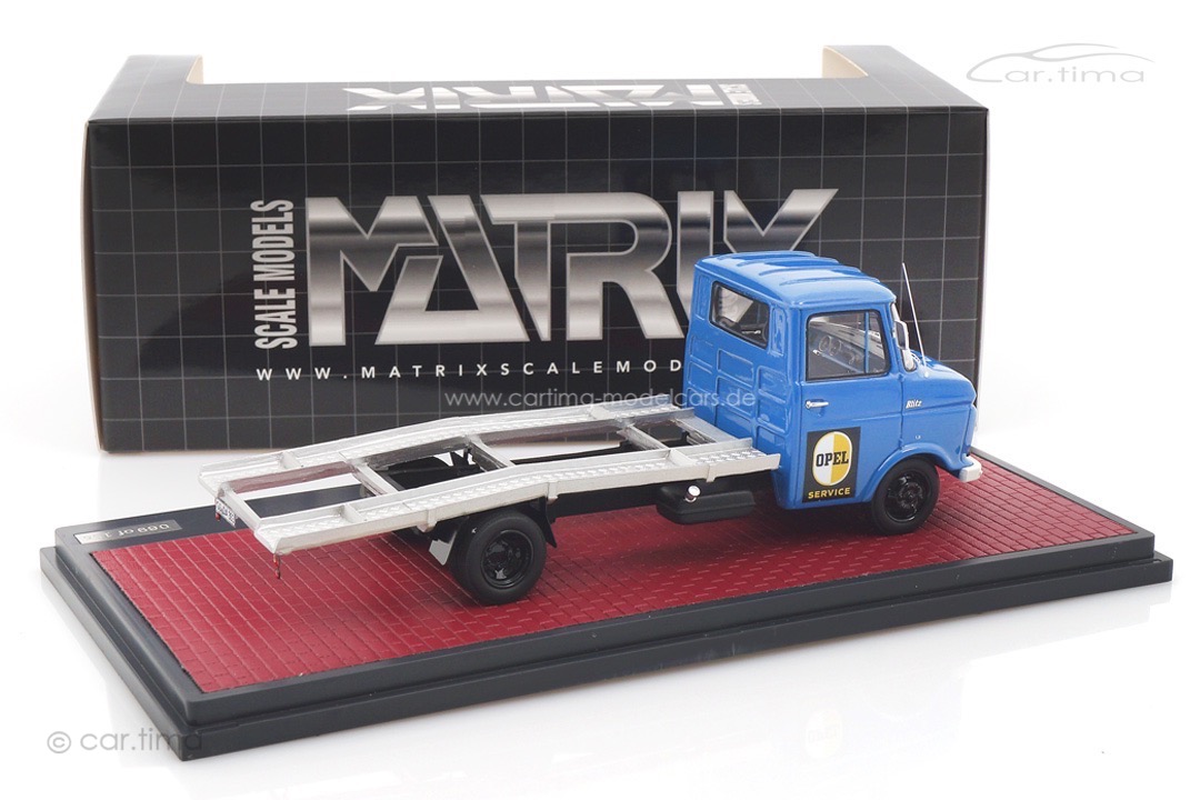 Opel Blitz Opel Service Transporter Matrix blau 1:43 MX51502-022