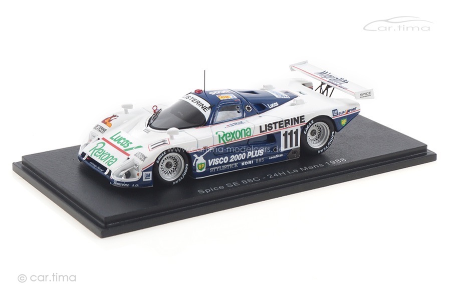 Spice 88C 24h Le Mans 1988 Bellm/de Thoisy/Spice Spark 1:43 S4766 Spice 88C 24h Le Mans 1988 Bellm/de Thoisy/Spice Spark 1:43 S4766