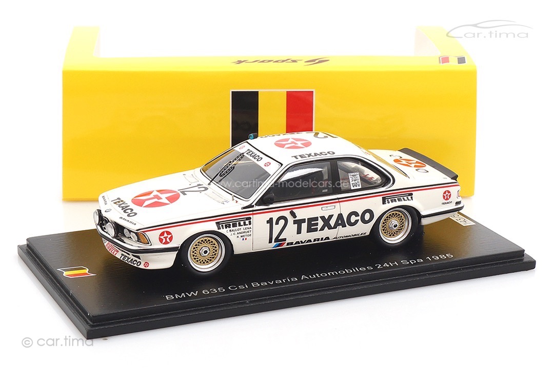 BMW 635 CSI 24h Spa 1985 Andruet/Ballot Lena/Metge Spark 1:43 SB661