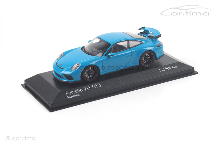 Porsche 911 GT3 (991 II) Miamiblau Minichamps 1:43 410066022 Porsche 911 GT3 (991 II) Miamiblau Minichamps 1:43 410066022