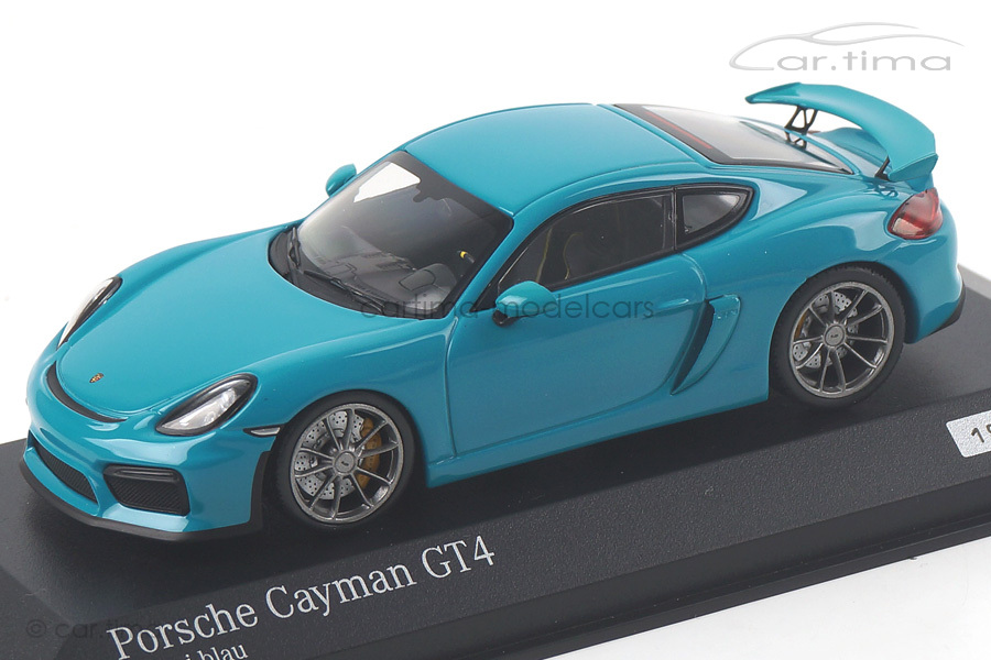 Porsche Cayman GT4 Miami blau Minichamps 1:43 CA04316072