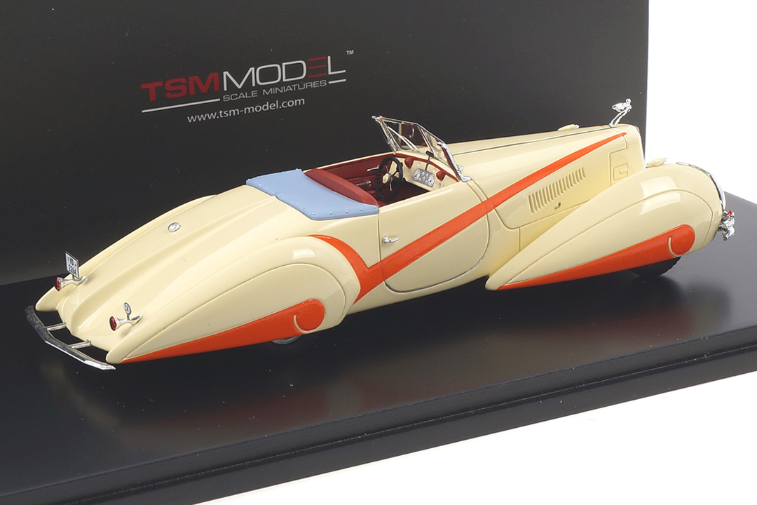 Cadillac V16 Hartmann Roadster Cream white TSM-Model 1:43 TSM144357 Cadillac V16 Hartmann Roadster Cream white TSM-Model 1:43 TSM144357