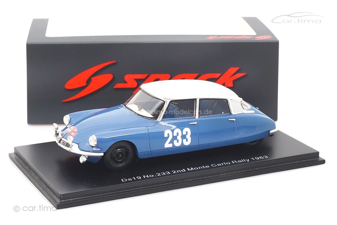 Citroen DS19 Rallye Monte Carlo 1963 Toivonen/Järvi Spark 1:43 S5531