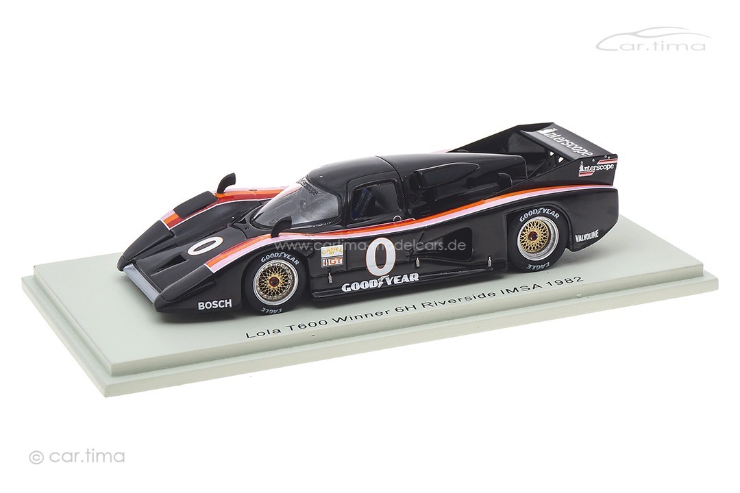 Lola T600 Winner 6h Riverside IMSA 1982 Field/Whittington Spark 1:43 S8602 Lola T600 Winner 6h Riverside IMSA 1982 Field/Whittington Spark 1:43 S8602