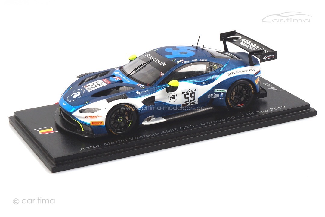 Aston Martin Vantage AMR GT3 24h Spa 2019 Adam/Ledogar/Watson Spark 1:43 SB281 Aston Martin Vantage AMR GT3 24h Spa 2019 Adam/Ledogar/Watson Spark 1:43 SB281