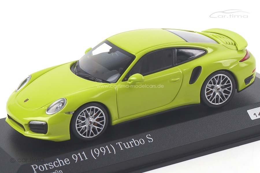Porsche 911 (991) Turbo S Lichtgrün Minichamps 1:43 CA04316064