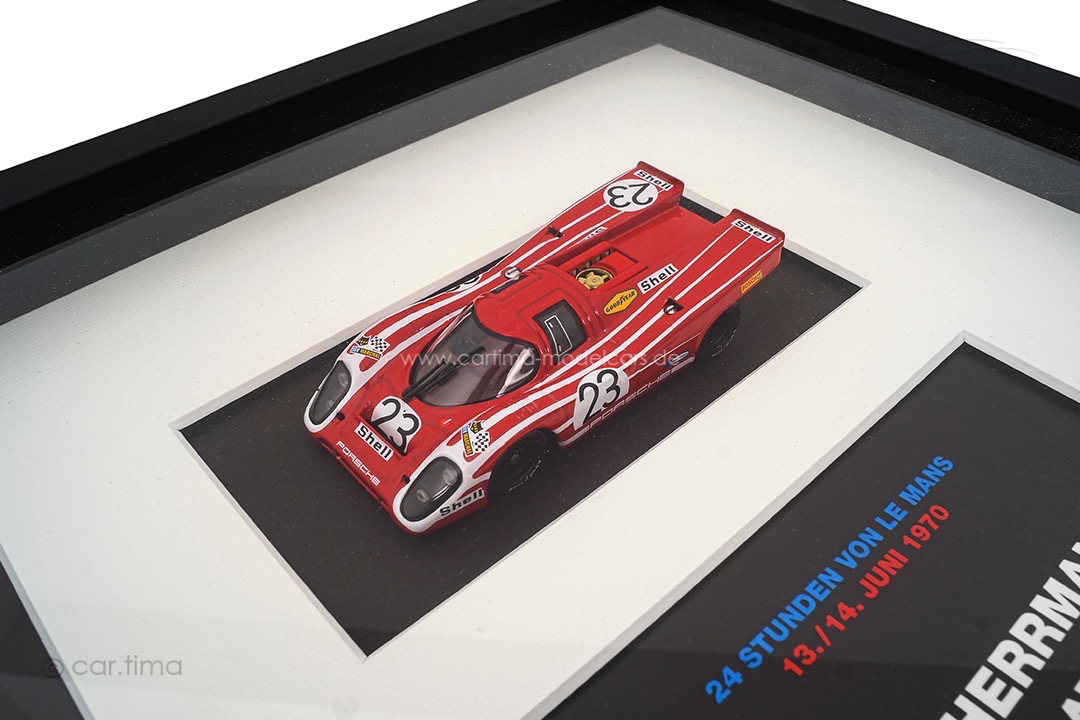 Themenbox Porsche 917 Winner 24h Le Mans 1970 Originalsignatur Attwood/Herrmann