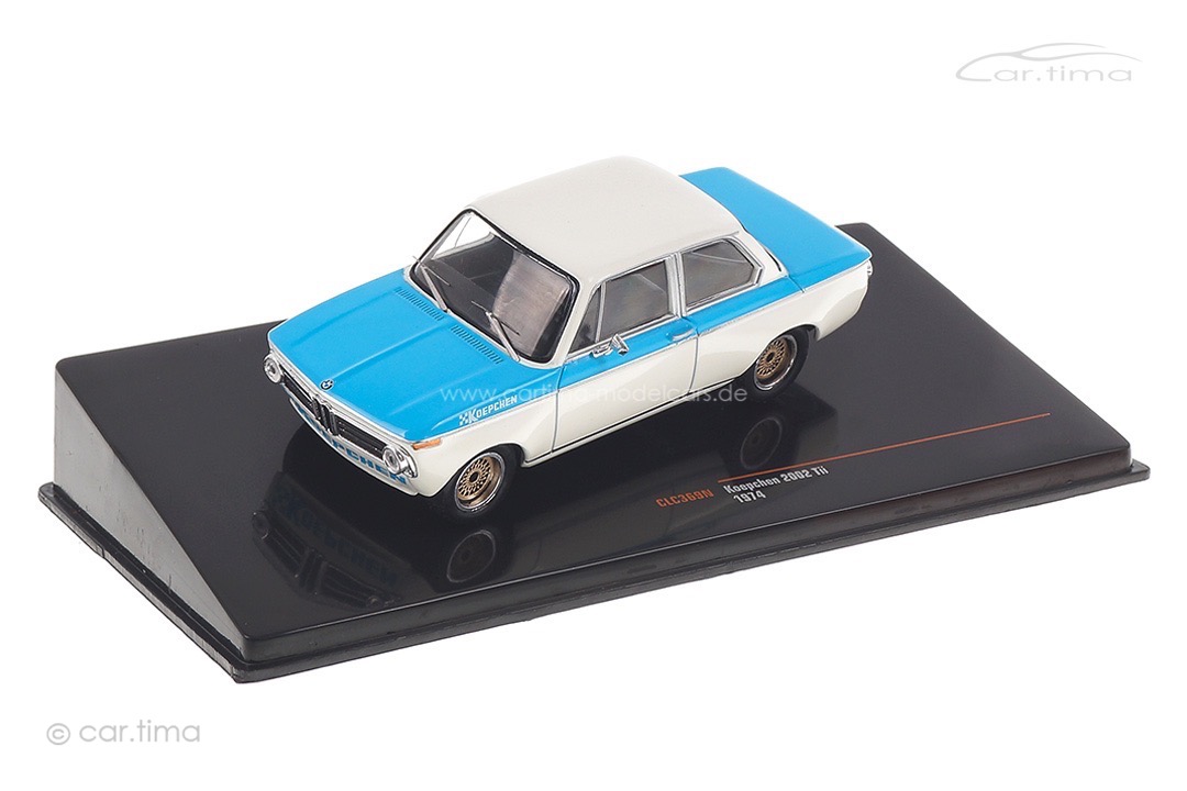 BMW Koepchen 2002 Tii 1974 weiss/blau IXO 1:43 CLC369N BMW Koepchen 2002 Tii 1974 weiss/blau IXO 1:43 CLC369N