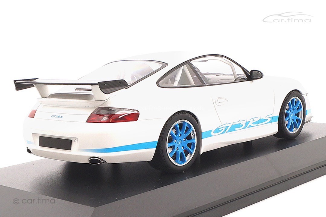 Porsche 911 (996) GT3 RS Weiß/blau Minichamps 1:18 155062021