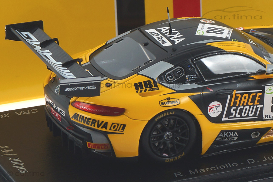 Mercedes-AMG GT3 24h Spa 2018 Marciello/Juncadella/Vautier Spark 1:43 SB206