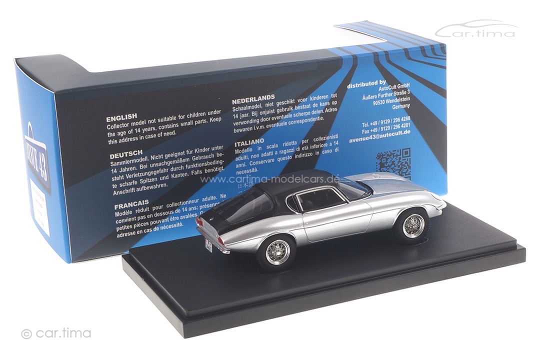 BMW Hurrican silber/schwarz Avenue43 1:43 60064 BMW Hurrican silber/schwarz Avenue43 1:43 60064