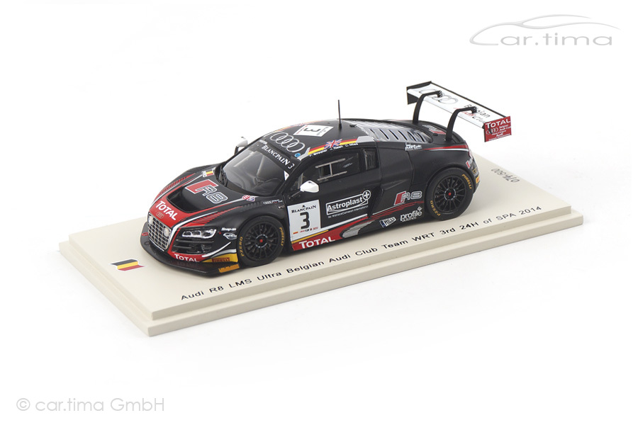 Audi R8 LMS Ultra 24h Spa 2014 Mies/Stippler/Nash Spark 1:43 SB073