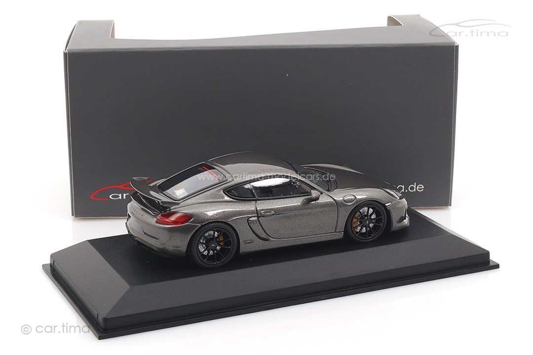 Porsche Cayman GT4 Achatgrau/Rad schwarz Minichamps car.tima CUSTOMIZED 1:43