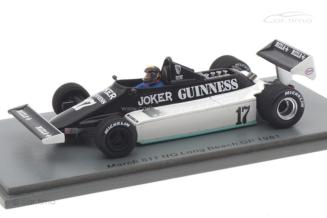 March 811 GP Long Beach 1981 Derek Daly Spark 1:43 S7169 March 811 GP Long Beach 1981 Derek Daly Spark 1:43 S7169