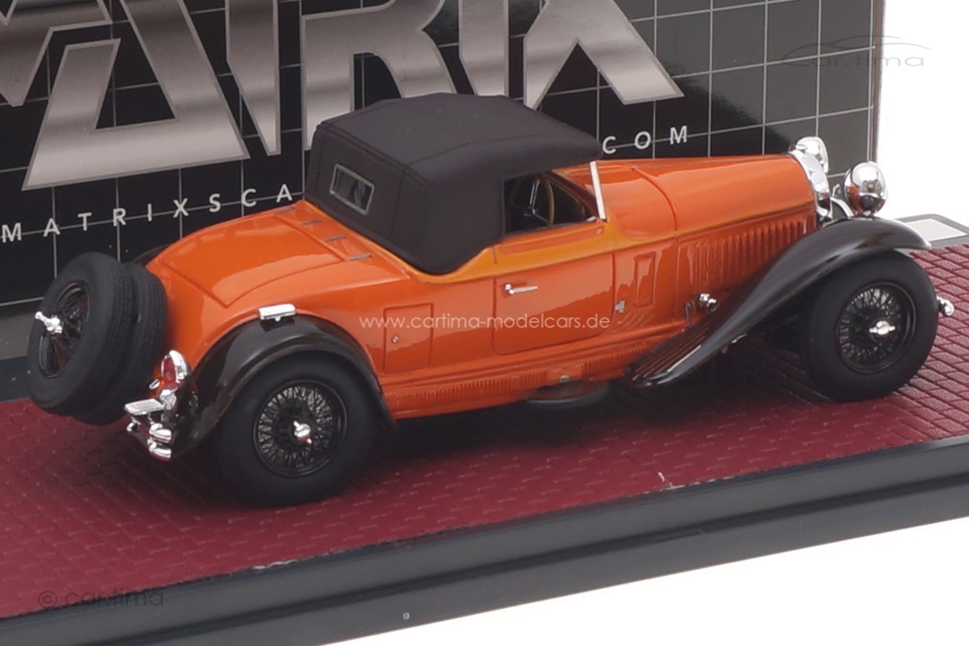 Bugatti Type 46 Cabriolet de Villars 1930 orange geschlossen Matrix 1:43 MX50205-062 Bugatti Type 46 Cabriolet de Villars 1930 orange geschlossen Matrix 1:43 MX50205-062