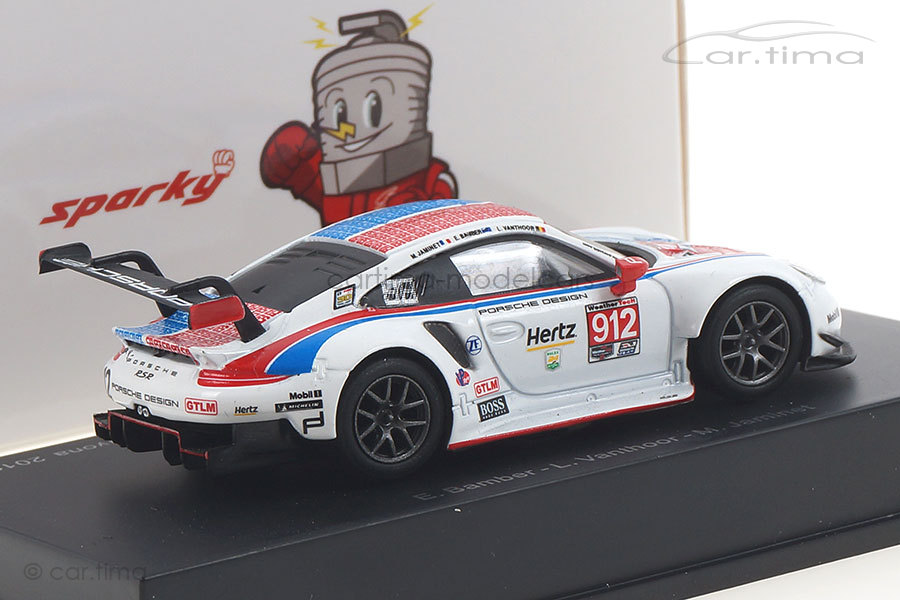 Porsche 911 RSR 24h Daytona 2019 Bamber/Jaminet/Vanthoor Spark 1:64 Y136 Porsche 911 RSR 24h Daytona 2019 Bamber/Jaminet/Vanthoor Spark 1:64 Y136