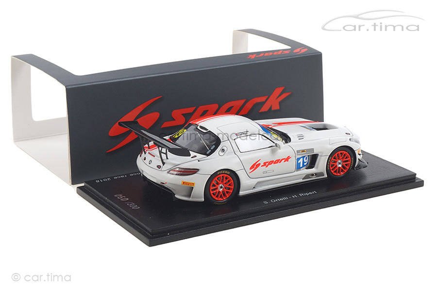 Mercedes-Benz SLS AMG GT3 Zhuhai 2018 Ortelli/Ripert Spark 1:43 SA178