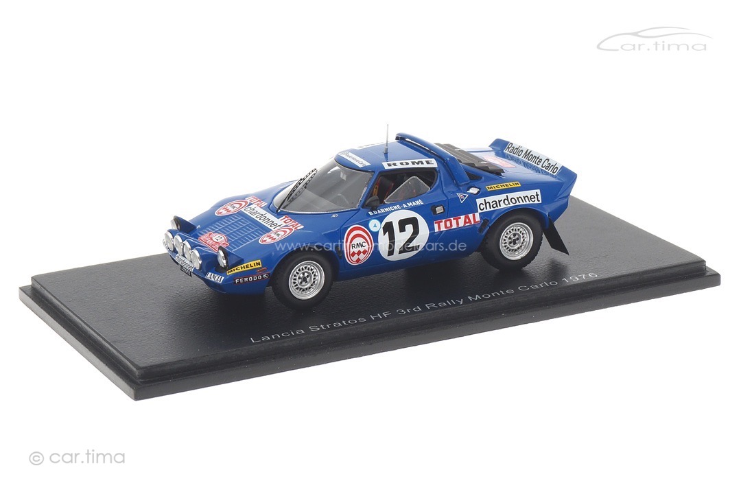 Lancia Stratos HF Rallye Monte Carlo 1976 Darniche/Mahé Spark 1:43 S9084 Lancia Stratos HF Rallye Monte Carlo 1976 Darniche/Mahé Spark 1:43 S9084