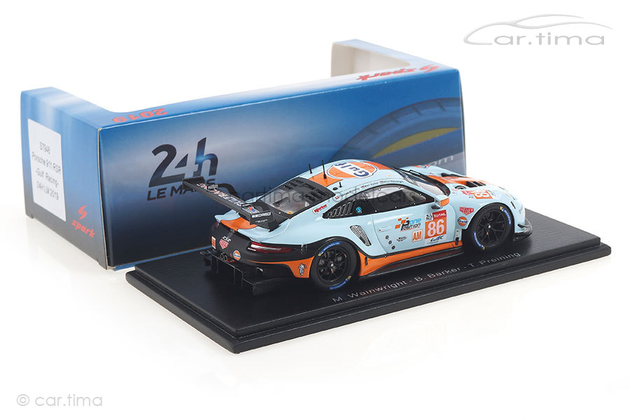 Porsche 911 (991) RSR LMGTE Am 24h Le Mans 2018 Wainwright/Barker/Preining Spark 1:43 S7946 Porsche 911 (991) RSR LMGTE Am 24h Le Mans 2018 Wainwright/Barker/Preining Spark 1:43 S7946