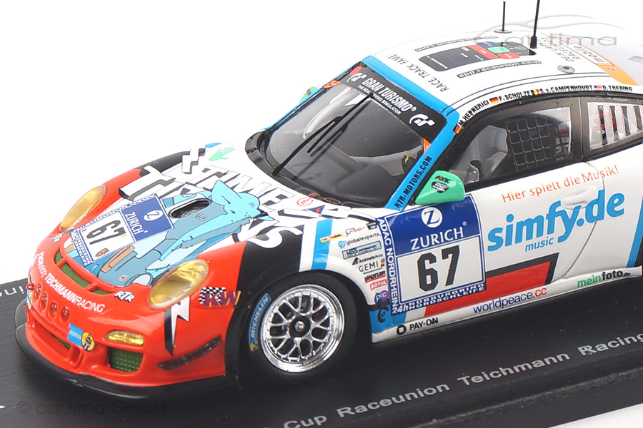 Porsche 911 (997 II) GT3 Cup 24h Nürburgring 2014 Hennerici/Scholze/Trebing Spark 1:43 SG138 Porsche 911 (997 II) GT3 Cup 24h Nürburgring 2014 Hennerici/Scholze/Trebing Spark 1:43 SG138