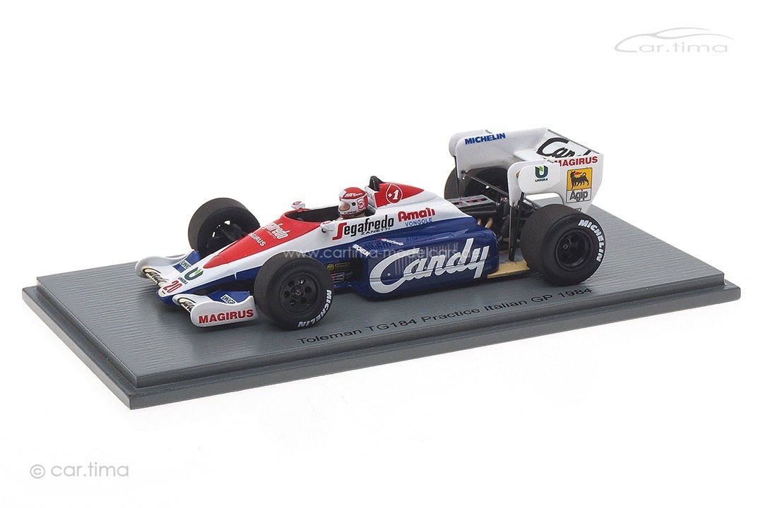 Toleman TG184 GP Italien 1984 Pierluigi Martini Spark 1:43 S2782