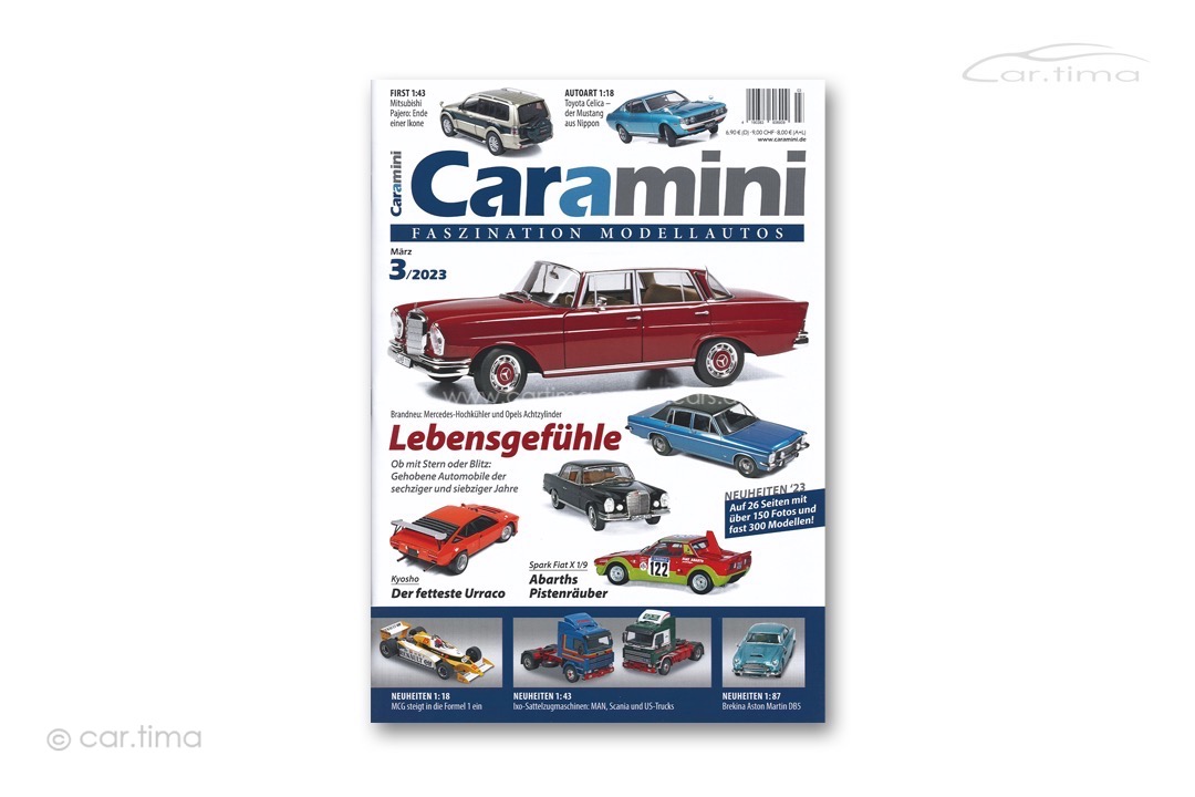 Zeitschrift/Magazine caramini Faszination Modellautos 03/2023 Expromo Verlag