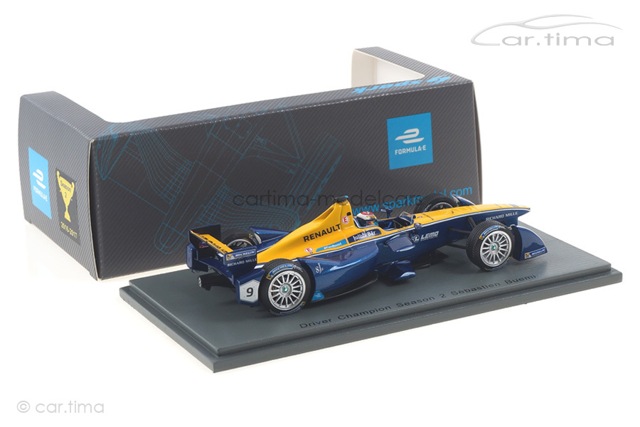 Renault e.dams Winner Berlin ePrix Season 2 2015-2016 Sébastien Buemi Spark 1:43 43FE02 Renault e.dams Winner Berlin ePrix Season 2 2015-2016 Sébastien Buemi Spark 1:43 43FE02