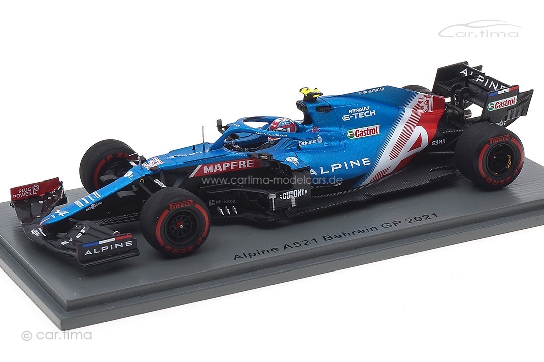 Alpine A521 GP Bahrain 2021 Esteban Ocon Spark 1:43 S7665 Alpine A521 GP Bahrain 2021 Esteban Ocon Spark 1:43 S7665