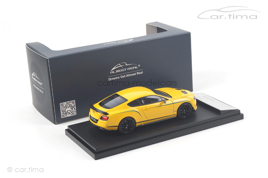 Bentley GT3-R Monaco yellow Exclusive China Almost Real 1:43 430404 Bentley GT3-R Monaco yellow Exclusive China Almost Real 1:43 430404