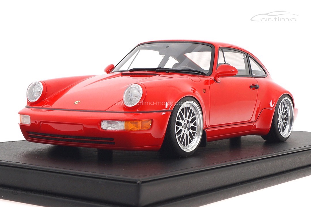 Porsche 911 (964) Carrera 30 Jahre Jubi Indischrot 19" BBS Alu-Felgen car.tima CUSTOMIZED 1:18 Porsche 911 (964) Carrera 30 Jahre Jubi Indischrot 19" BBS Alu-Felgen car.tima CUSTOMIZED 1:18