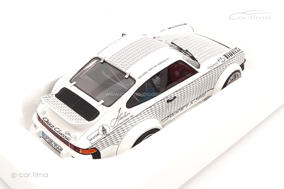 Porsche 911 Röhrlx911 mit Walter Röhrl Figur Schuco 1:18 450024900