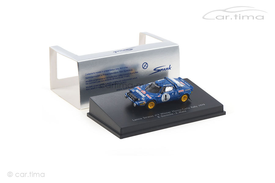 Lancia Stratos Winner Rallye Monte Carlo 1979 Darniche/Mahé Spark 1:87 87S107