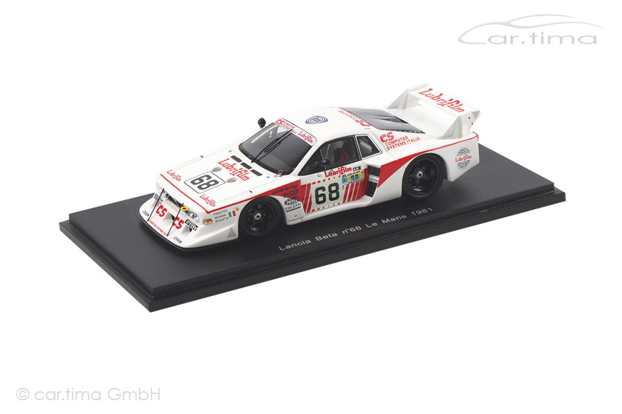 Lancia Beta Montecarlo Turbo 24h Le Mans 1981 Finotto/Pianta/Schon Spark 1:43 S1895 Lancia Beta Montecarlo Turbo 24h Le Mans 1981 Finotto/Pianta/Schon Spark 1:43 S1895