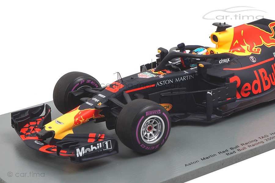 Aston Martin Red Bull Racing RB14 Winner GP Monaco 2018 Daniel Ricciardo Spark 1:18 18S351