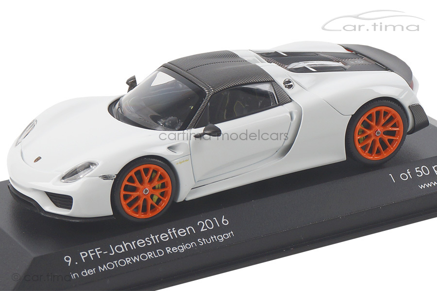 Porsche 918 Spyder Weissach Paket 9. PFF-Jahrestreffen in der Motorworld Region Stuttgart 2016