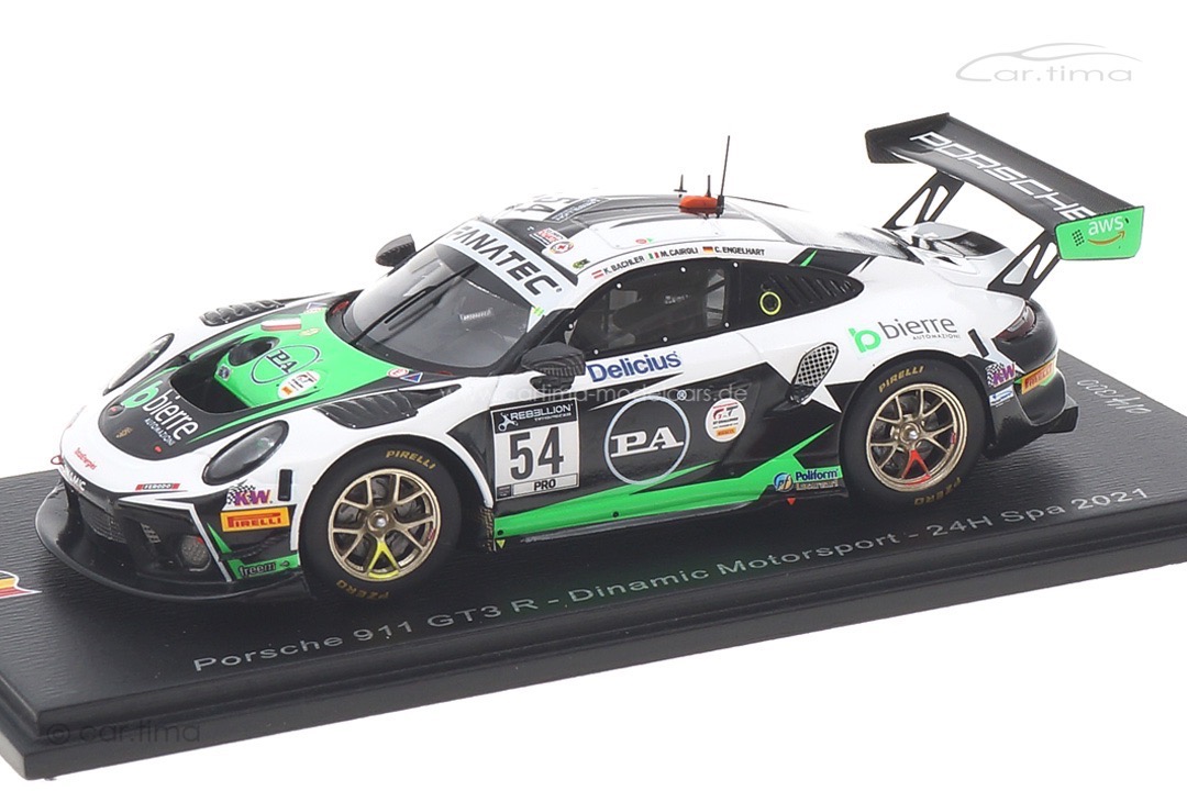 Porsche 911 GT3 R 24h Spa 2021 Bachler/Engelhart/Cairoli Spark 1:43 SB465