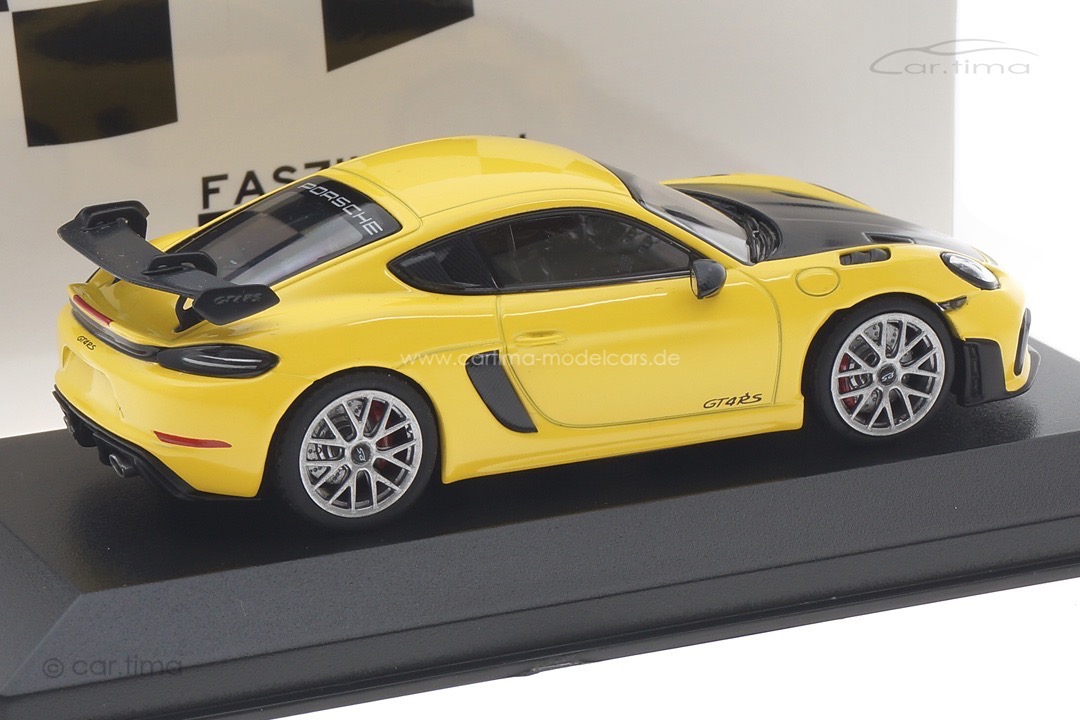 Porsche 718 (982) Cayman GT4 RS Weissach Paket Racinggelb/Rad silber Minichamps 1:43 413069711 Porsche 718 (982) Cayman GT4 RS Weissach Paket Racinggelb/Rad silber Minichamps 1:43 413069711