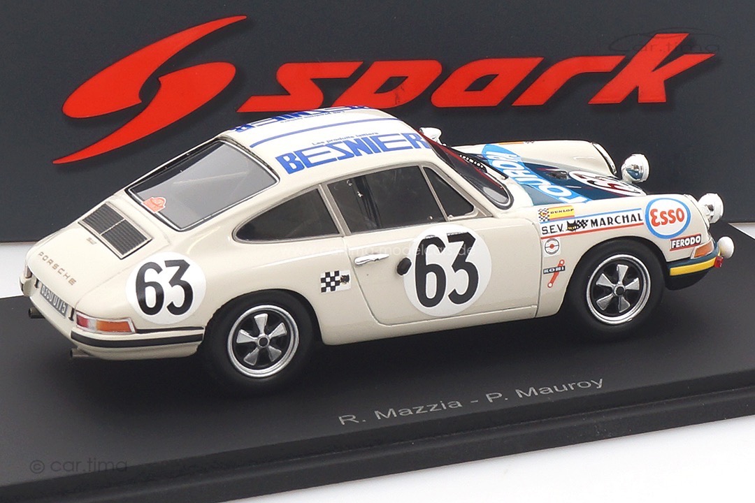 Porsche 911 T 24h Le Mans 1969  Mazzio/Mauroy Spark 1:43 S9750