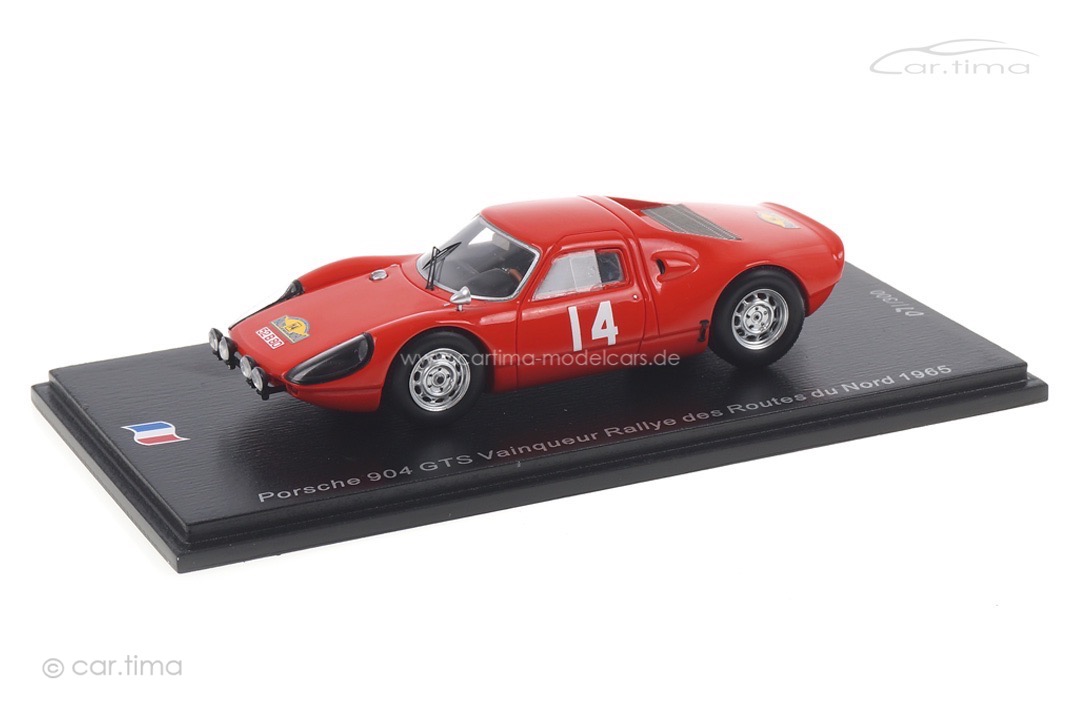 Porsche 904 GTS Rallye des Routes du Nord 1965 Meert/"Pedro" Spark 1:43 SF164 Porsche 904 GTS Rallye des Routes du Nord 1965 Meert/"Pedro" Spark 1:43 SF164