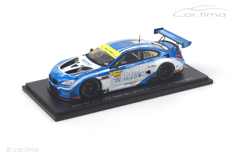 BMW M6 GT3 FIA GT World Cup Macau 2017 Marco Wittmann Spark 1:43 SA145 BMW M6 GT3 FIA GT World Cup Macau 2017 Marco Wittmann Spark 1:43 SA145