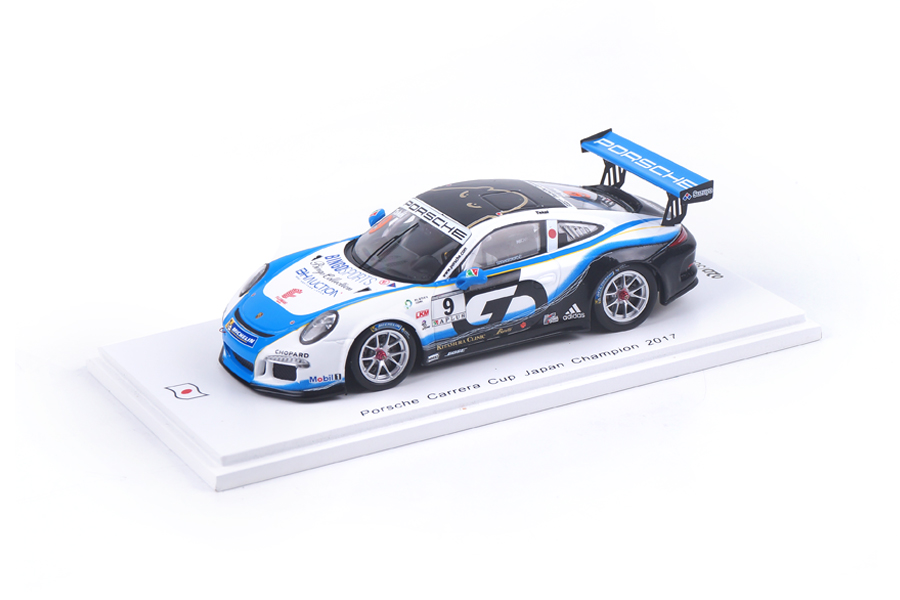 Porsche 911 GT3 Cup Porsche Carrera Cup Japan Champion 2017 Shinji Takei Spark 1:43 SJ057