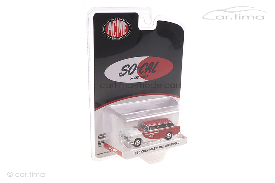 Chevrolet Bel air Nomad 1955 rot/weiß ACME 1:64 GL-51340