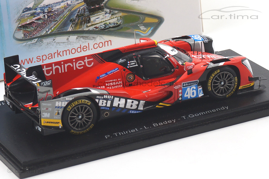 Oreca 05-Nissan 24h Le Mans 2015 Badey/Gommendy/Thiriet Spark 1:43 S4659 Oreca 05-Nissan 24h Le Mans 2015 Badey/Gommendy/Thiriet Spark 1:43 S4659