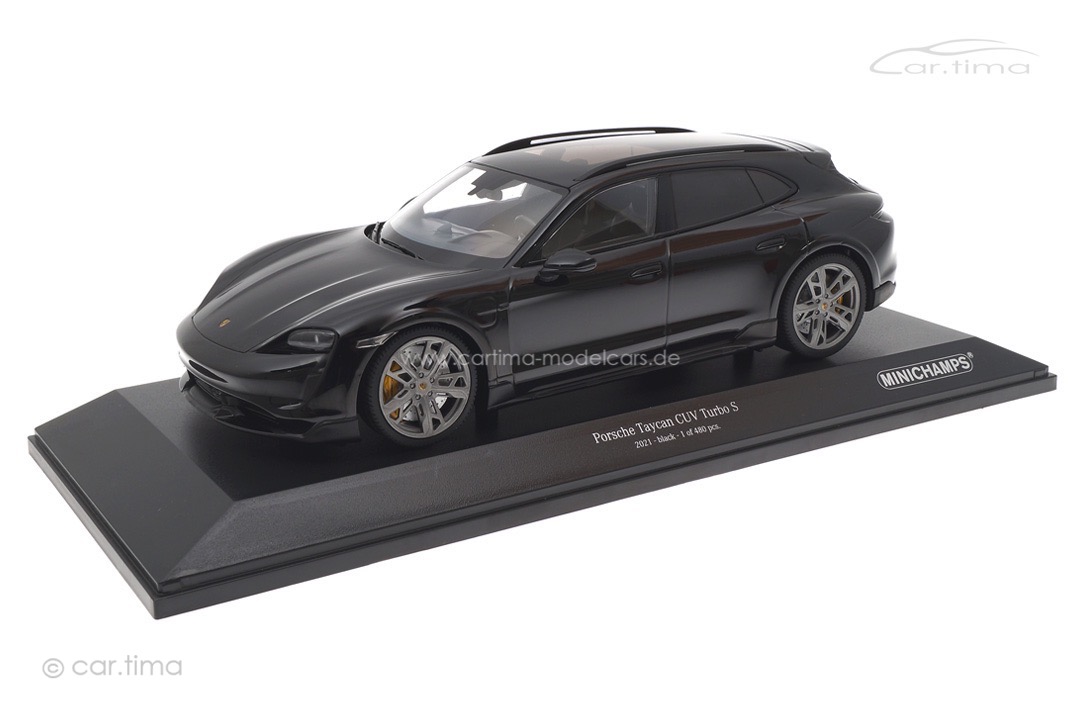 Porsche Taycan Turbo S Cross Turismo 2021 schwarz Minichamps 1:18 155069300