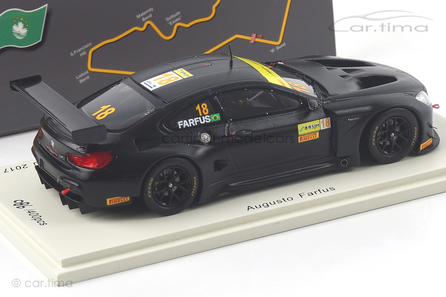 BMW M6 GT3 Macau 2017 Augusto Farfus Spark 1:43 SA140 BMW M6 GT3 Macau 2017 Augusto Farfus Spark 1:43 SA140