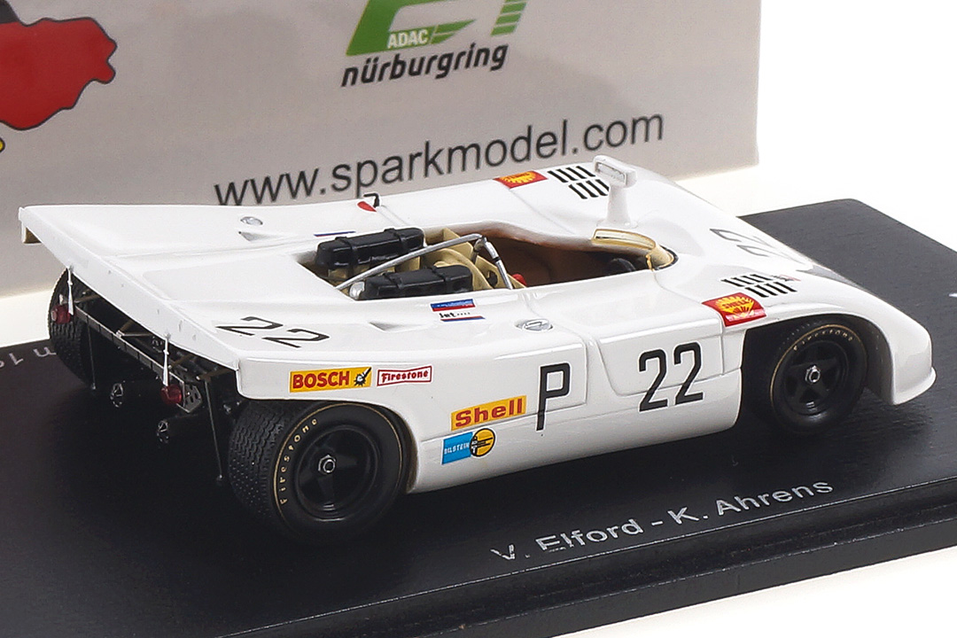 Porsche 908/3 Winner Nürburgring 1000km 1970 Elford/Ahrens Spark 1:43 SG512