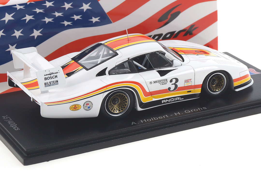 Porsche 935 L 6h Riverside 1982 Holbert/Grohs Spark 1:43 US092 Porsche 935 L 6h Riverside 1982 Holbert/Grohs Spark 1:43 US092