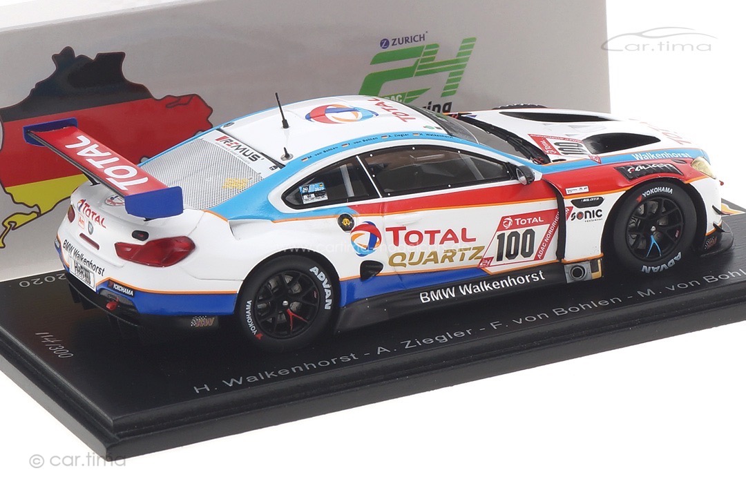 BMW M6 GT3 24h Nürburgring 2020 Walkenhorst/Ziegler/von Bohlen Spark 1:43 SG709