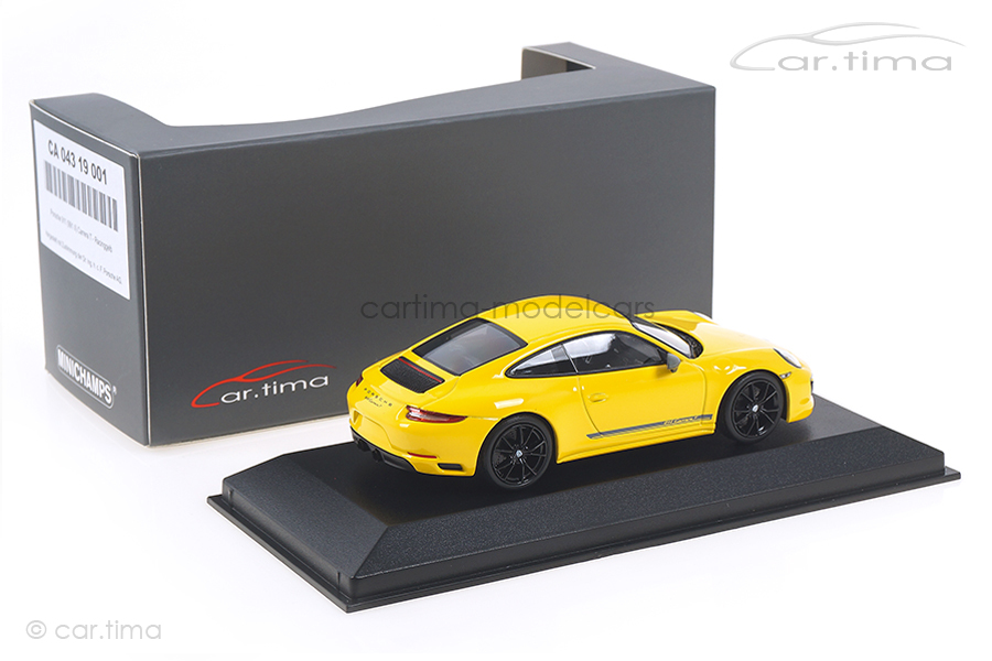Porsche 911 (991 II) Carrera T Racinggelb/Rad schwarz Minichamps 1:43 CA04319001B Porsche 911 (991 II) Carrera T Racinggelb/Rad schwarz Minichamps 1:43 CA04319001B